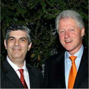 Scott J. Corwin and President Bill Clinton